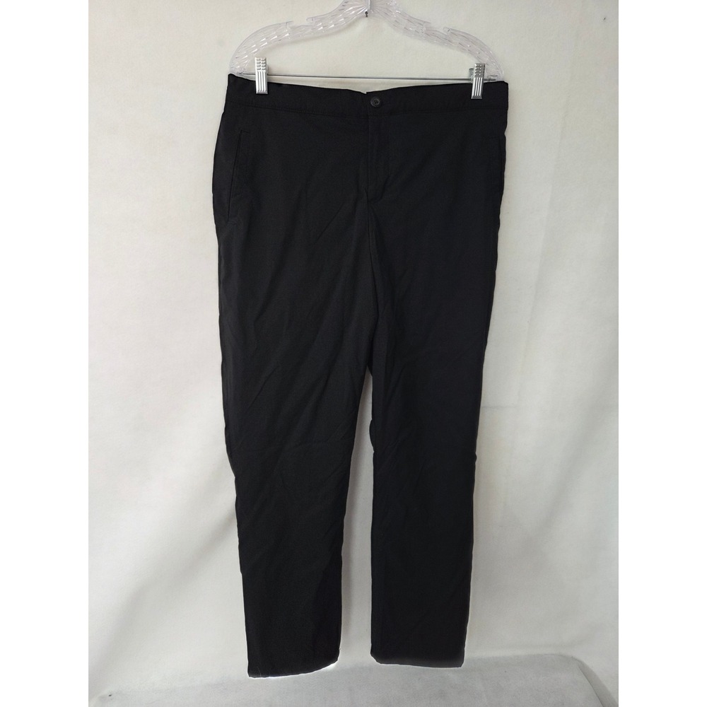 Stormpack Womens Black Fleece Lined Hiking Pants Size L Insulated Outdoor Pants